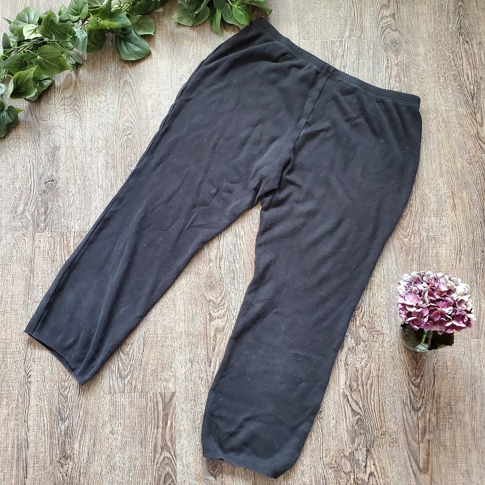 Neiman Marcus Exclusive Pants Lounge Black Cotton Minimalist Neutral